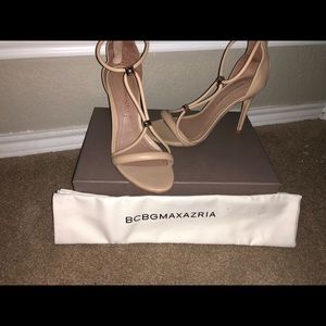 BCBG Maxazria nude heels